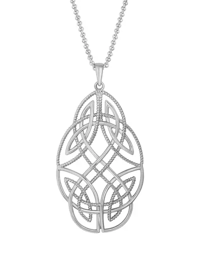 Large Sterling Silver Celtic Knot Pendant
